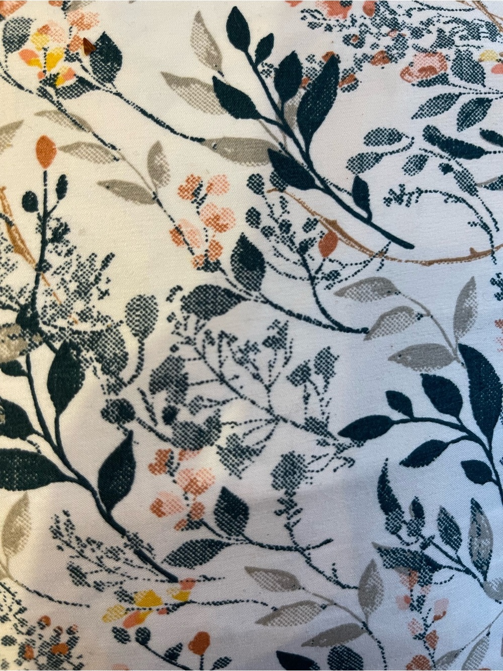South Point King Sheet Set in Cream with Teal & Peach Floral FLAT & FITTED ONLY